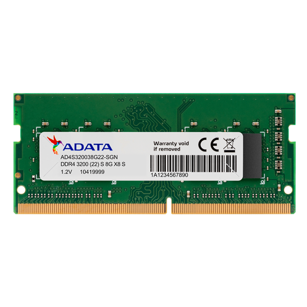 ADATA 16GB DDR4-3200 2048x8 SODIMM